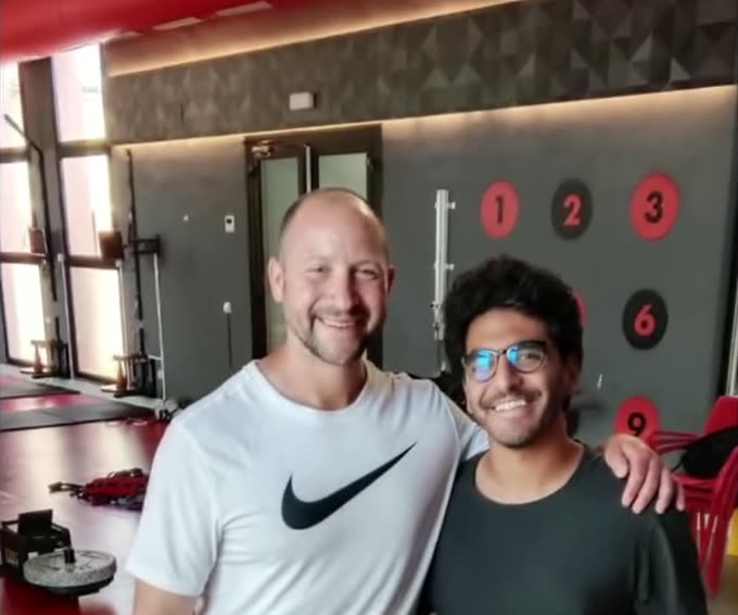 Dr. Mohsen Hosny with Ben Rosenblatt, Director of 292 Performance, at the RCD Mallorca training centre