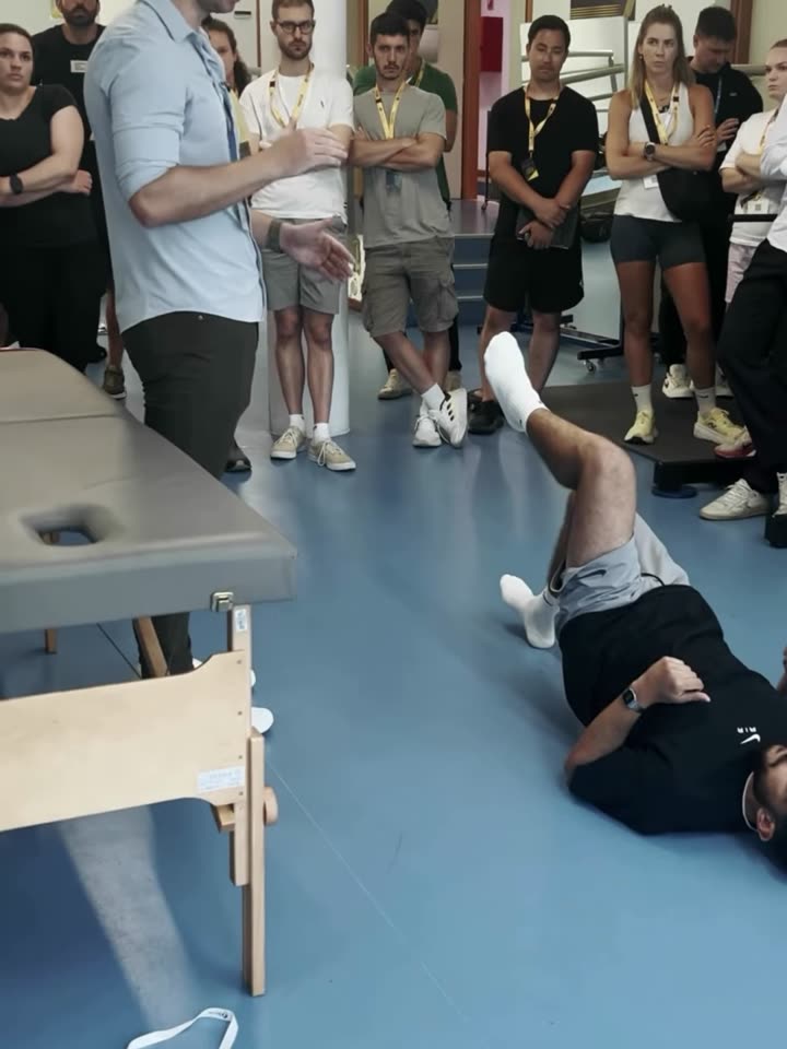 Hands-on rehabilitation session at the Sports MAP event in Milan